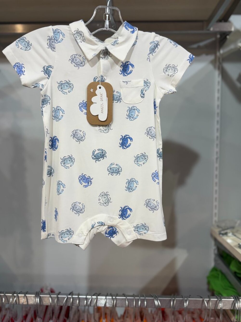 NWT Angel Dear Crab Polo Shortie 6-12M
